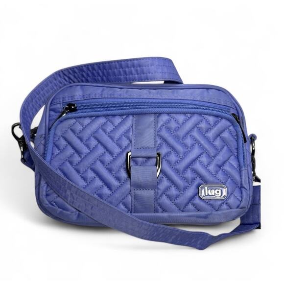 Lug Carousel Lavender Purple Quilted Belt Loop Bag Crossbody Bag - Picture 1 of 13
